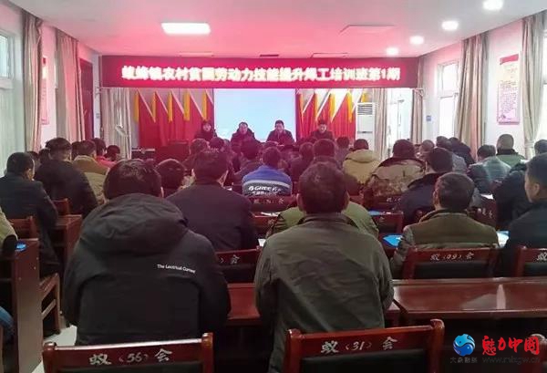 驿城区蚁蜂镇举办农村贫困劳动力技能培训班